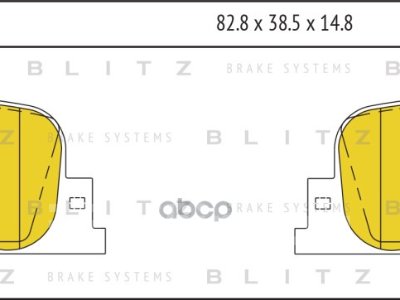 Купить Колодки Тормозные Дисковые Lifan Solano 08-> Byd F3 08-> Blitz арт. BB0544 на Lifan Solano  в Владивостоке