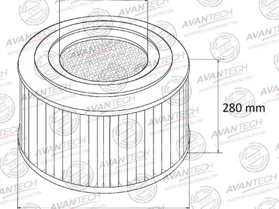 Купить Фильтр воздушный Avantech AF0124 в Красноярске