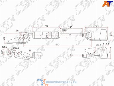 Купить Амортизатор крышки багажника SAT ST-68960-44070 в Красноярске