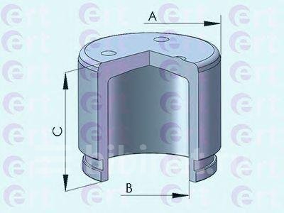 Купить Поршень суппорта Chevrolet Epica, Evanda, Rezzo 1.6-2.5 d=57mm 151236-C на Chevrolet Epica в Москве