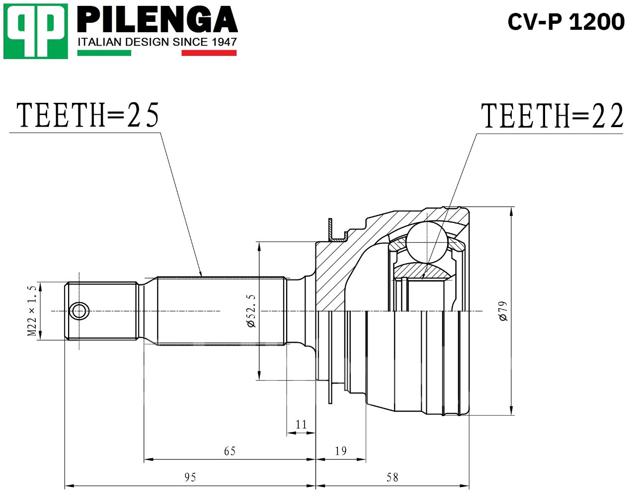 Шрус PILENGA арт. Cvp1289