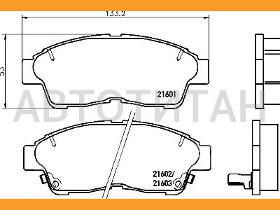 Купить Колодки тормозные на Toyota Caldina в Красноярске