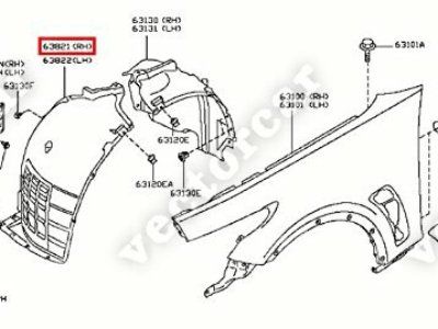 Купить Подкрылок на Infiniti FX35 2008г. передний правый во Владивостоке