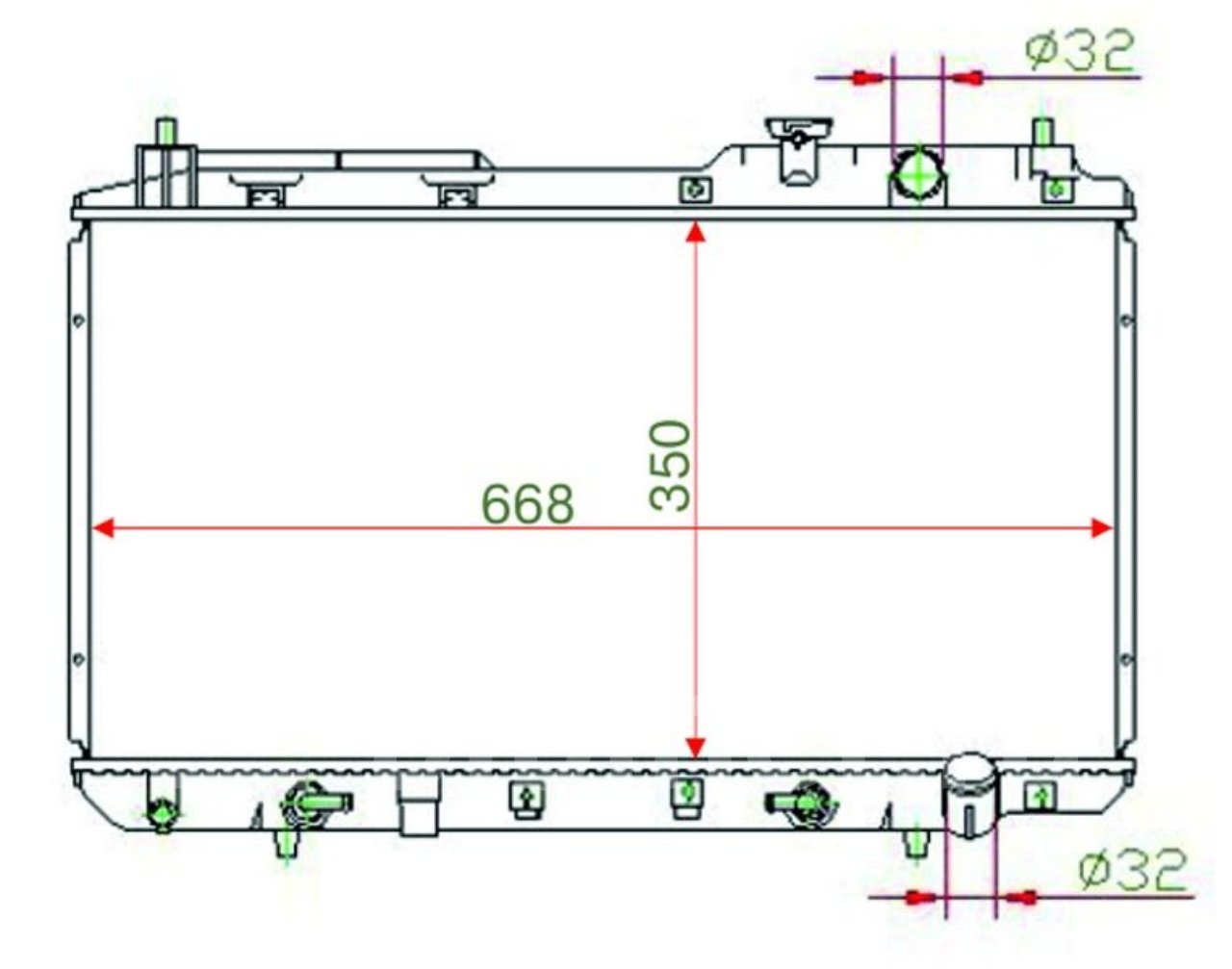 Купить Радиатор Хонда Срв 2