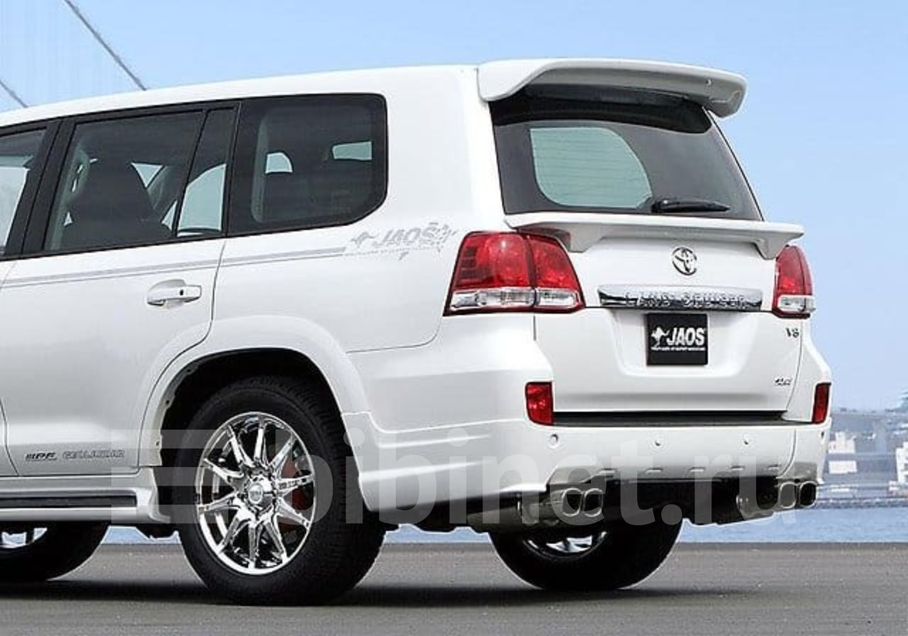 Toyota land cruiser 200 задний. Ленд Крузер grj200. Land Cruiser 200 Spoiler. Клыки JAOS Land Cruiser. Задний обвес на ленд Крузер 200.