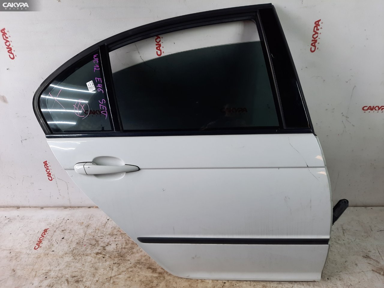 Дверь боковая задняя правая BMW 320i E46 M54 B22: купить в Сакура Красноярск.