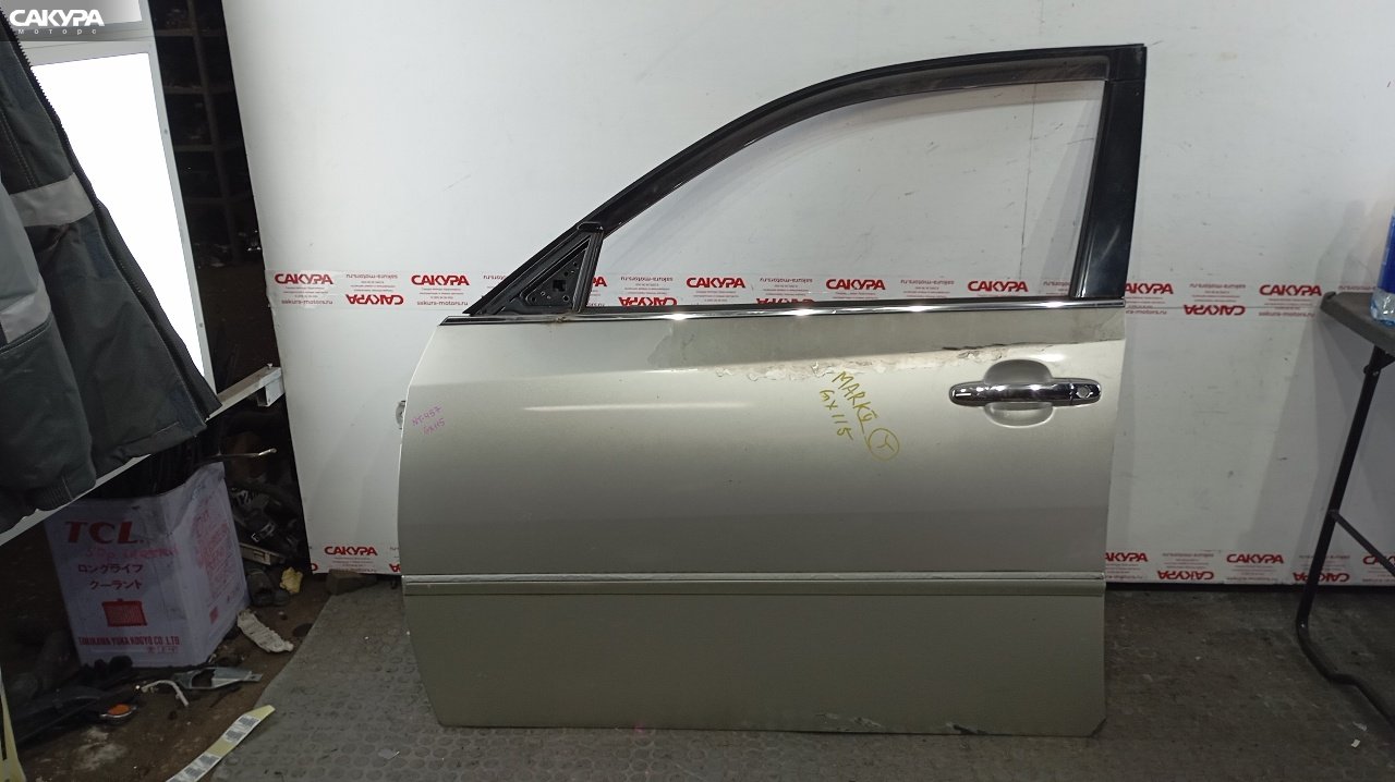 Дверь боковая передняя левая Toyota Mark II GX115 1G-FE: купить в Сакура Красноярск.