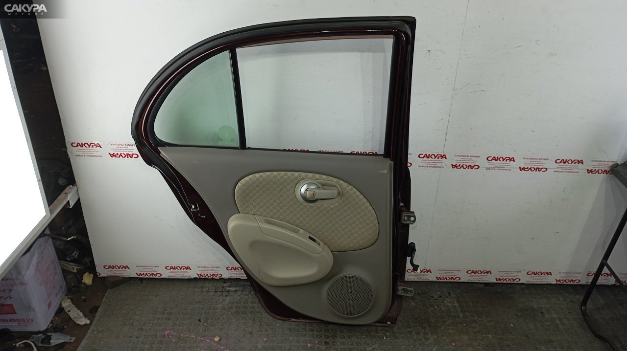 Дверь боковая задняя левая Nissan March AK12 CR12DE: купить в Сакура Красноярск.