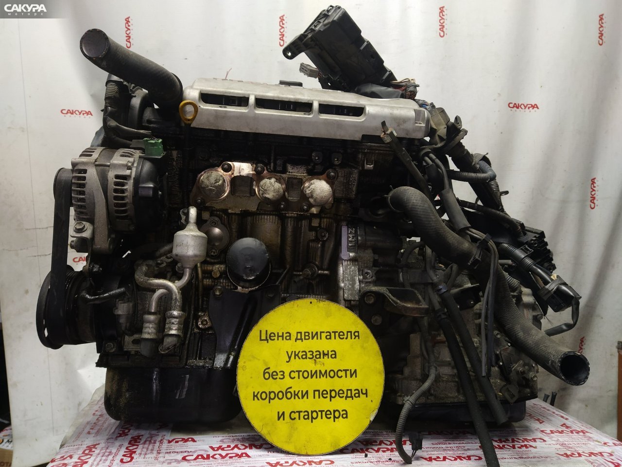 Двигатель Toyota Alphard MNH10W 1MZ-FE: купить в Сакура Красноярск.