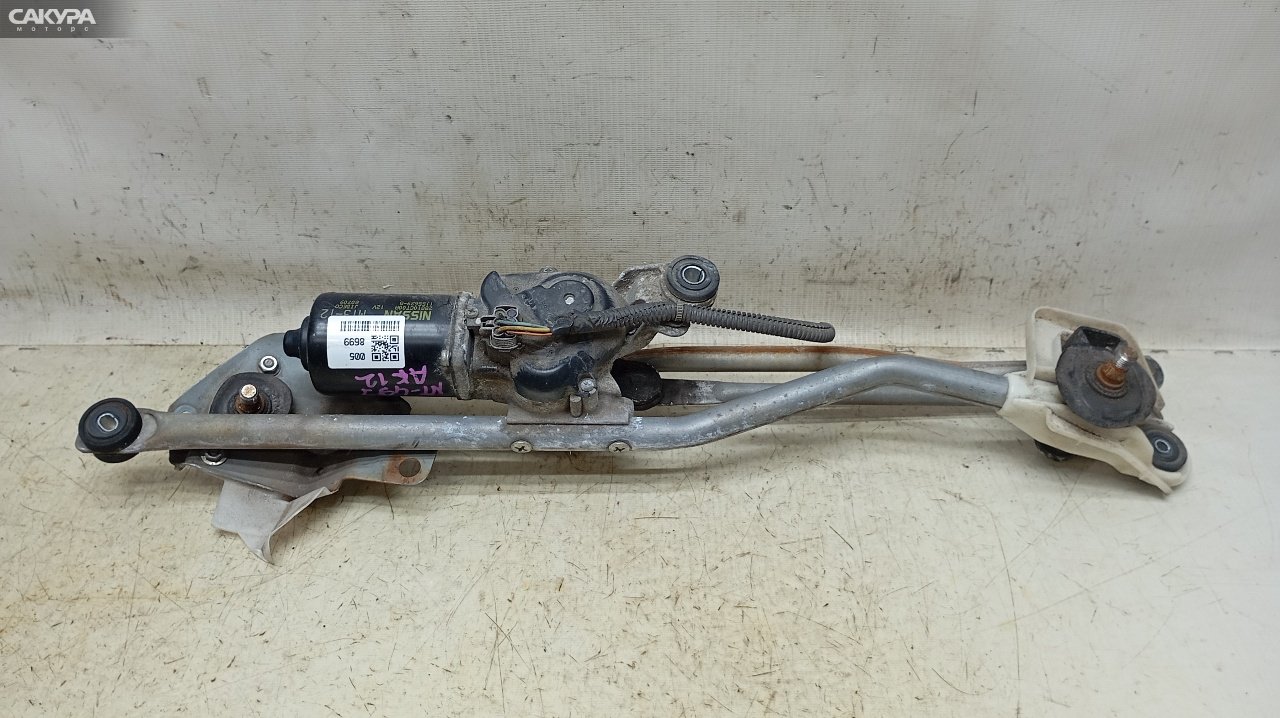 Привод дворников передний Nissan March AK12 CR12DE: купить в Сакура Красноярск.