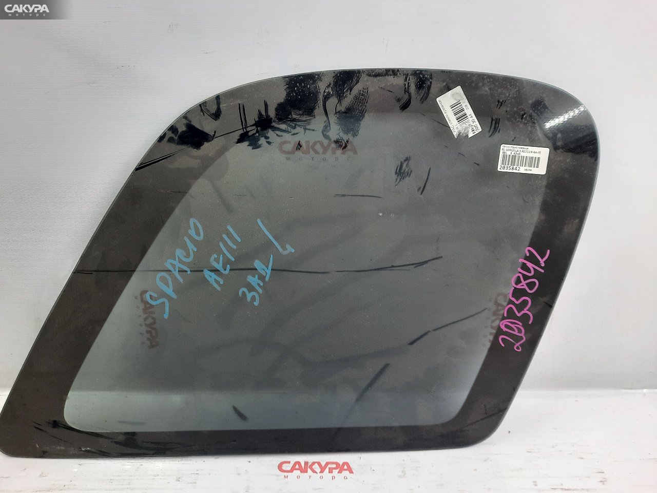 Стекло собачника заднее левое Toyota Corolla Spacio AE111N 4A-FE: купить в Сакура Красноярск.