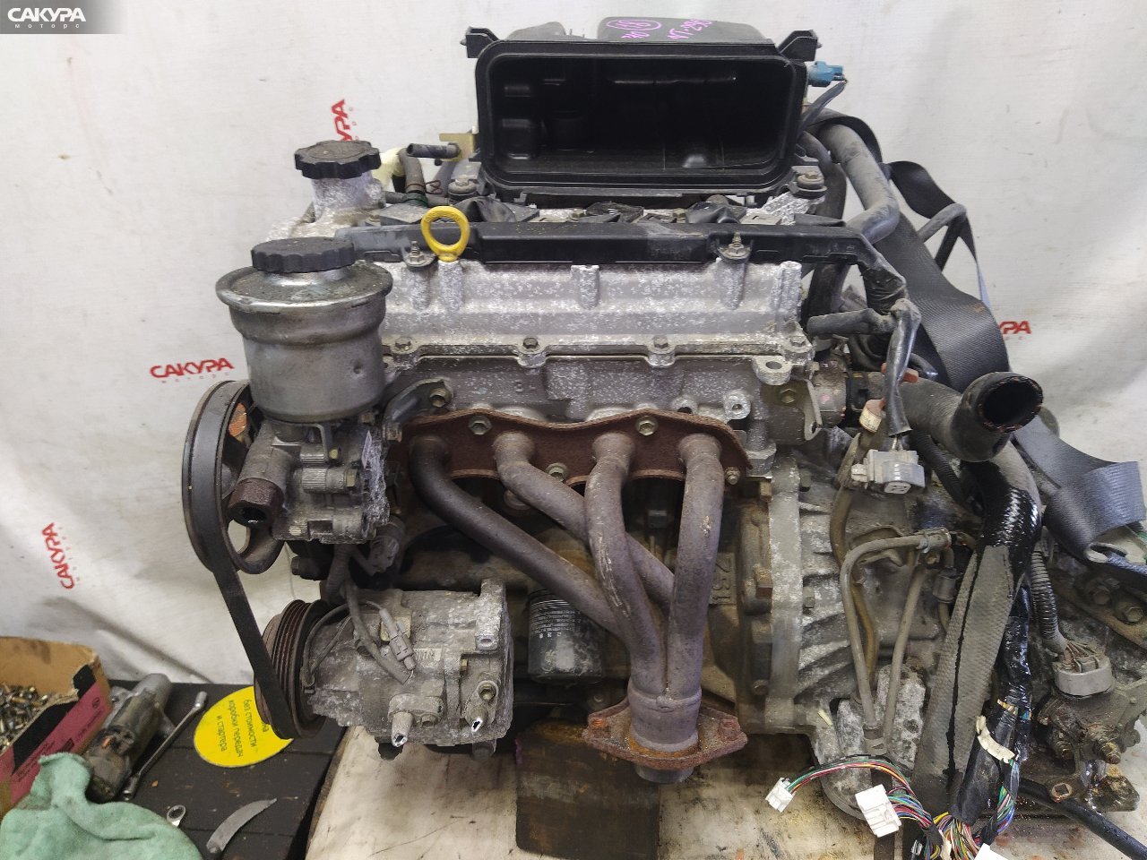Двигатель Toyota Vitz SCP10 1SZ-FE: купить в Сакура Красноярск.