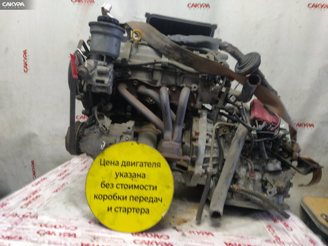 Двигатель Toyota Vitz SCP10 1SZ-FE: купить в Сакура Красноярск.