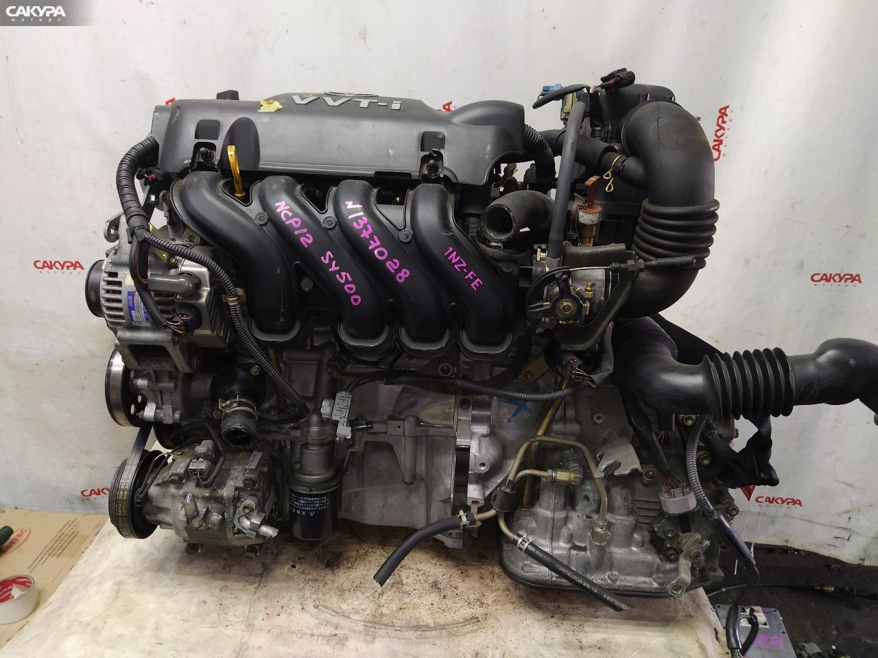 Двигатель Toyota Platz NCP12 1NZ-FE: купить в Сакура Красноярск.