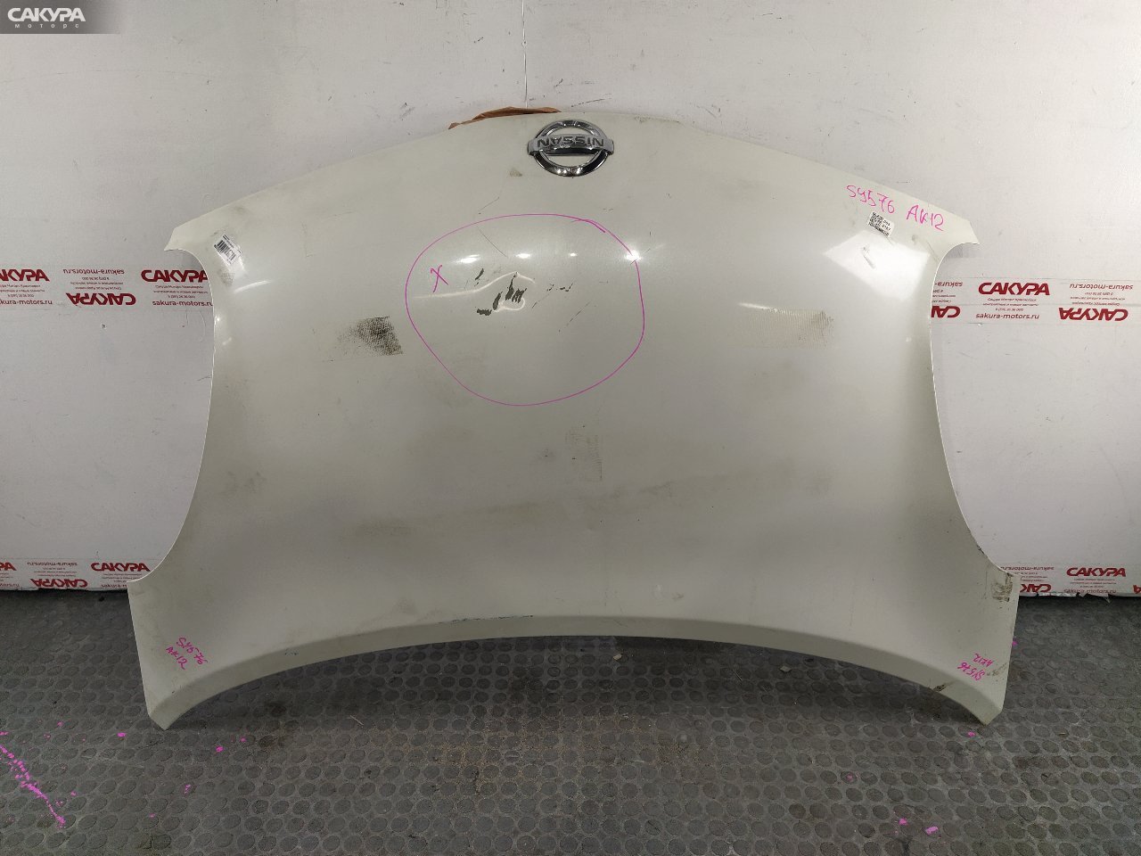 Капот Nissan March AK12 CR12DE: купить в Сакура Красноярск.
