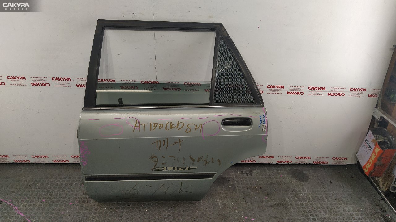 Дверь боковая задняя левая Toyota Carina AT170G 5A-FE: купить в Сакура Красноярск.