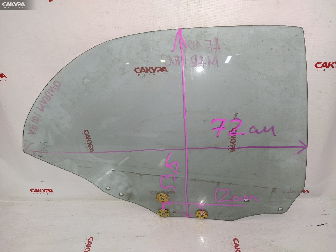 Стекло боковое заднее правое Toyota Sprinter Marino AE101: купить в Сакура Красноярск.