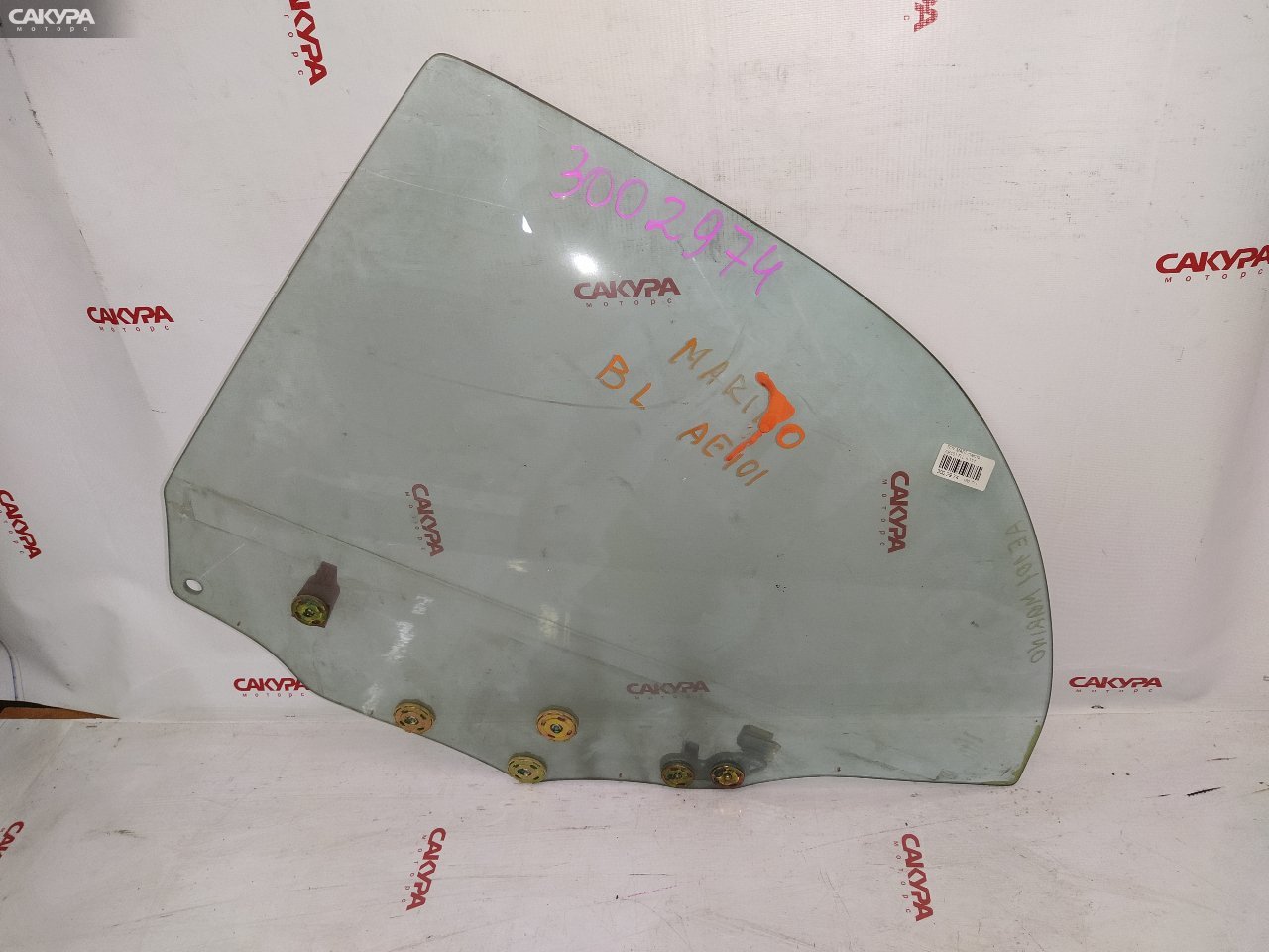 Стекло боковое заднее левое Toyota Sprinter Marino AE101: купить в Сакура Красноярск.
